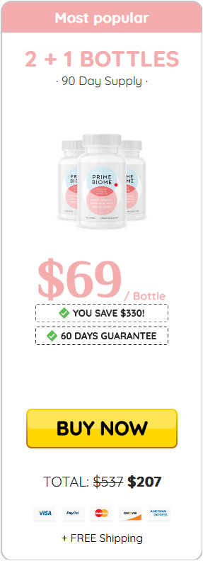 PrimeBiome Buy 3