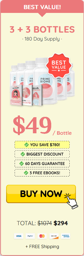 PrimeBiome Buy 6
